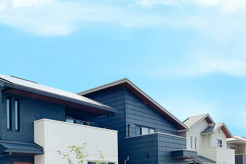 建ち並ぶ戸建て